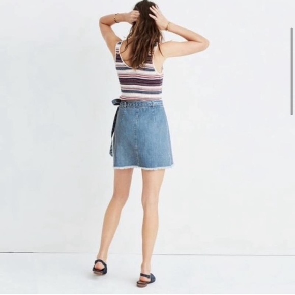 Madewell denim wrap mini - Picture 4 of 4